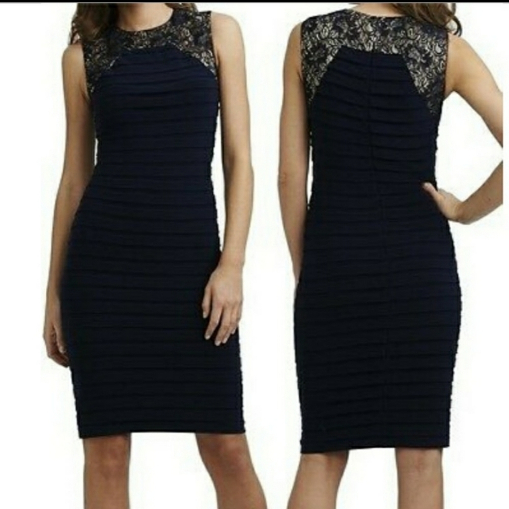 Adrianna Papell Navy Dress